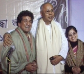 With Manoj and Manisha Nair, noted Tagore Song Singers