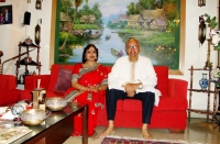 With Smt. Sushmita Goswami, noted expoenet of Nazrul's Songs