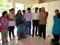 Lecturing young professionals out from TIS, Mumbai and IRMA, Anand at National Institute of Rural Development and Panchayati Raj, Hyderabad, Aug-2014