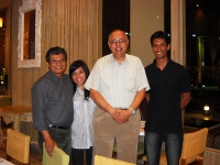 from left: Proma, Imran and Auyon (far right) in Bangkok, 2010