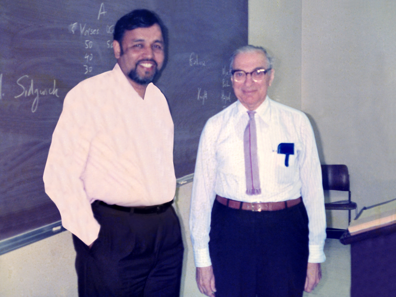 With Prof. Kenneth Arrow, Nobel Laureate in Economics at Stanford