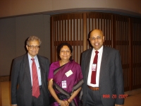 With Amartya Sen and Neela