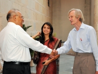 With Prof. Robert Chambers, one of World's leading development thinkers, Indian Islamic Center, N.Delhi.