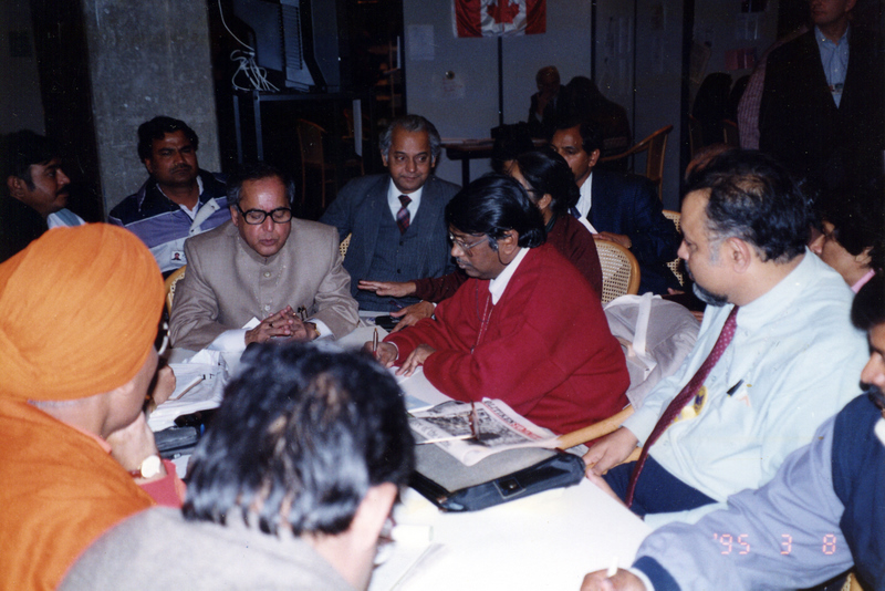 With Sri Pranab Mukherjee, Hon. Minister for External Affairs, India, in Copenhagen