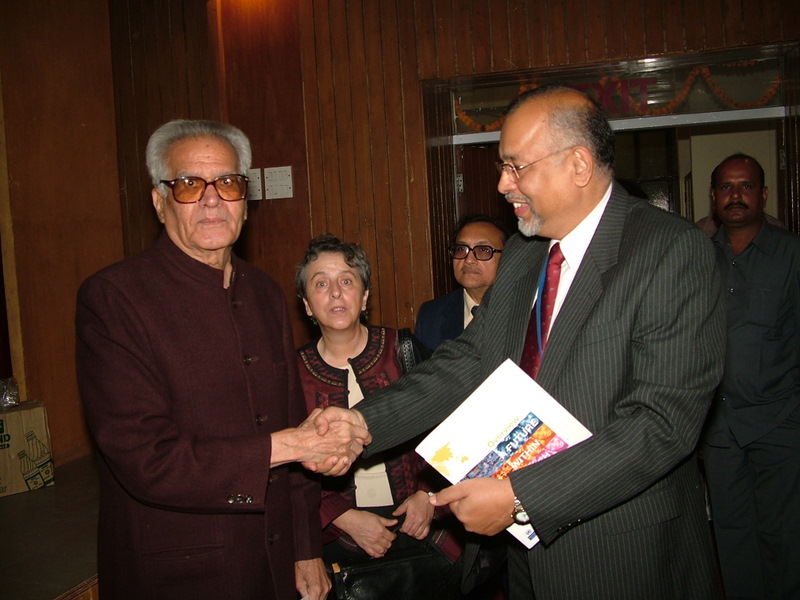 With Sri Ram Niwas Mirdha, Hon. Minister for Textiles, India