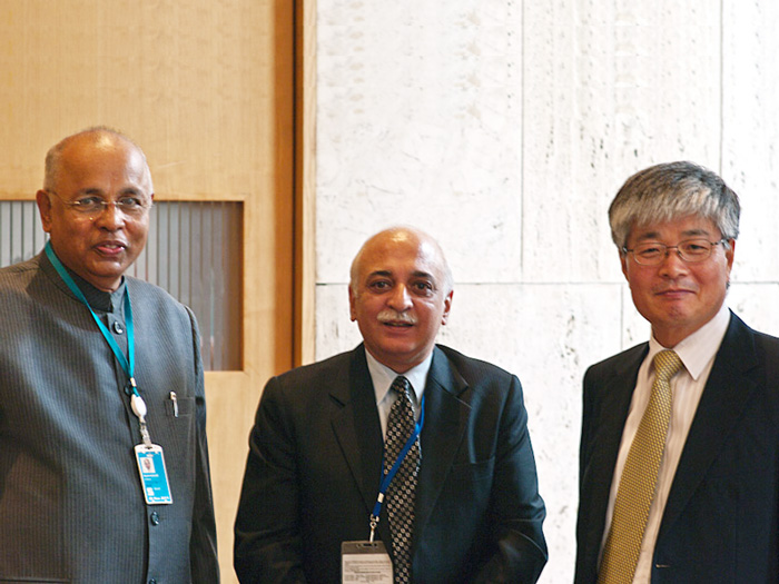 With H. E. Vinay Sheel Oberoi, Indian Ambassador & the South Korean Ambassador, in Paris.