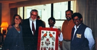 With Juan Somavía, Sec. General, WSSD, Copenhagen 1995